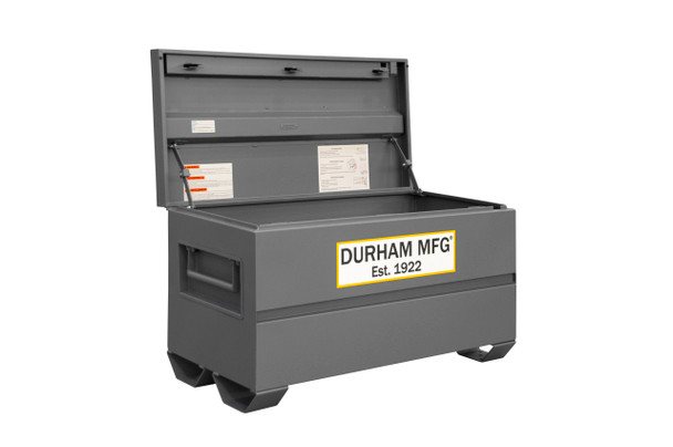 Durham Jobsite Storage Box, 16 cu. ft., 14 Gauge Steel, 48 x 24 x 27-13/16, Gray