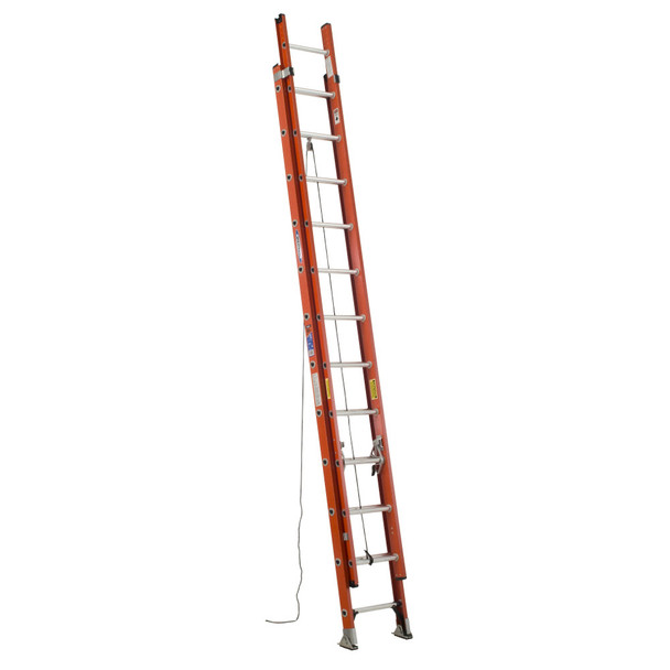 Werner D6224-2 Fiberglass Extension Ladder
