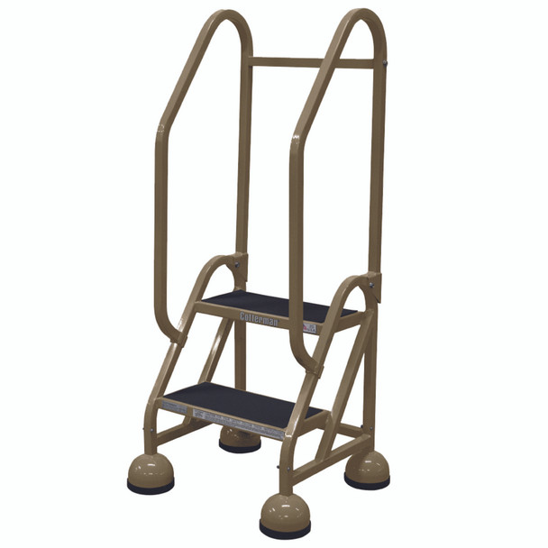 Cotterman ST-201 A2 XX P5 | MasterStep Office Ladder / 2 - Step / 18 In Platform Height / 48 In Overall Height / Double Handrail