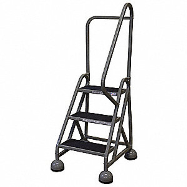 Cotterman ST-323 A2 XX P5 | MasterStep Office Ladder / 3 - Step / 27 In Platform Height / 57 In Overall Height / Double Top Step / Right Handrail