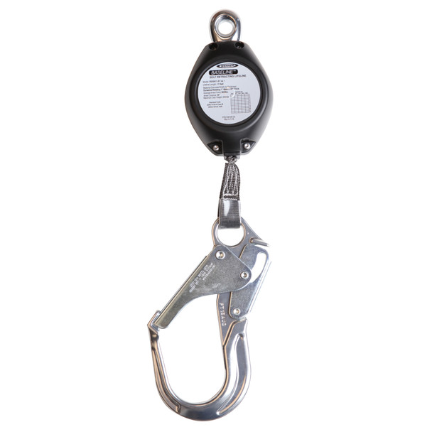 Werner R530011-R Baseline 11' Web Self-Retracting Lifeline with Aluminum Rebar Hook