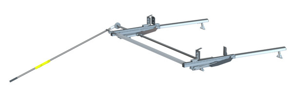 Adrian Steel #PLM61SPO | Passenger Side Max-Drop ProLift Van Rack/ with-OEM Rail, White, Low Roof, Sprinter, 144" WB