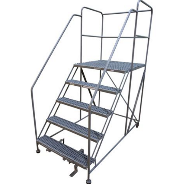 Cotterman Series 1000 Rolling Ladder / 30" Tread Width / 59 Degree Climb Angle / A1 Tread