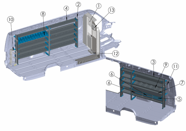 Adrian HVAC-SPHR170XB HVAC Package, Sprinter High Roof 170EWB Adrian HVAC-SPHR170XB HVAC Package, Sprinter High Roof 170EWB