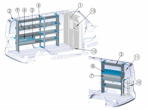 Adrian HVAC-SPSR144B HVAC Package, Sprinter Standard Roof 144WB Adrian HVAC-SPSR144B HVAC Package, Sprinter Standard Roof 144WB