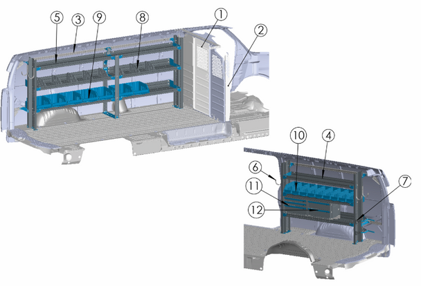 Adrian PLUM-GM155B Plumbing Package, GM Express/Savana 155WB Adrian PLUM-GM155B Plumbing Package, GM Express/Savana 155WB