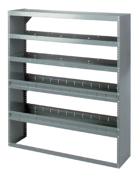 Adrian Steel #HD-52WP 5-Shelf Unit, 52w x 60h x 14d, Gray