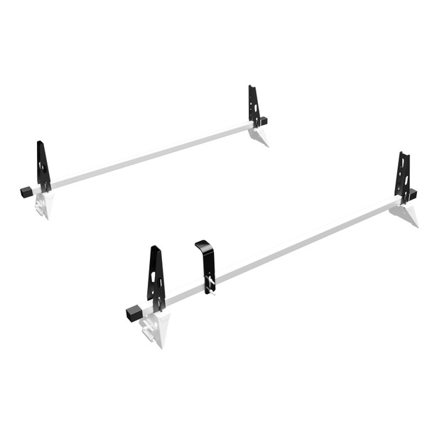 Adrian Steel #2BRS-W 2-Bar Utility Rack, White, Multiple Vehicles