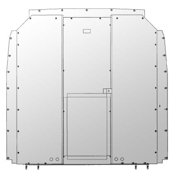 Adrian Steel #S1M1C1SPS Steel Partition Panel Kit, Gray, Sprinter Low Roof