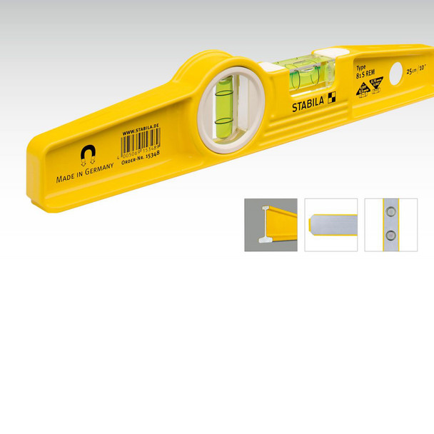 Stabila #25100 | Type 81SM Die Cast Magnetic Torpedo Level