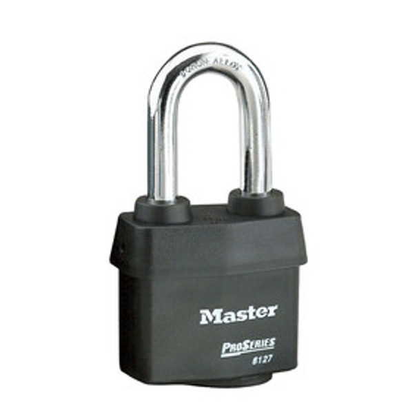 Master Lock 6127KALH 2-5/8in (67mm) Wide ProSeries® Weather Tough® Laminated Steel Rekeyable Pin Tumbler Padlock with 1-7/8in (48mm) Shackle, Keyed Alike
