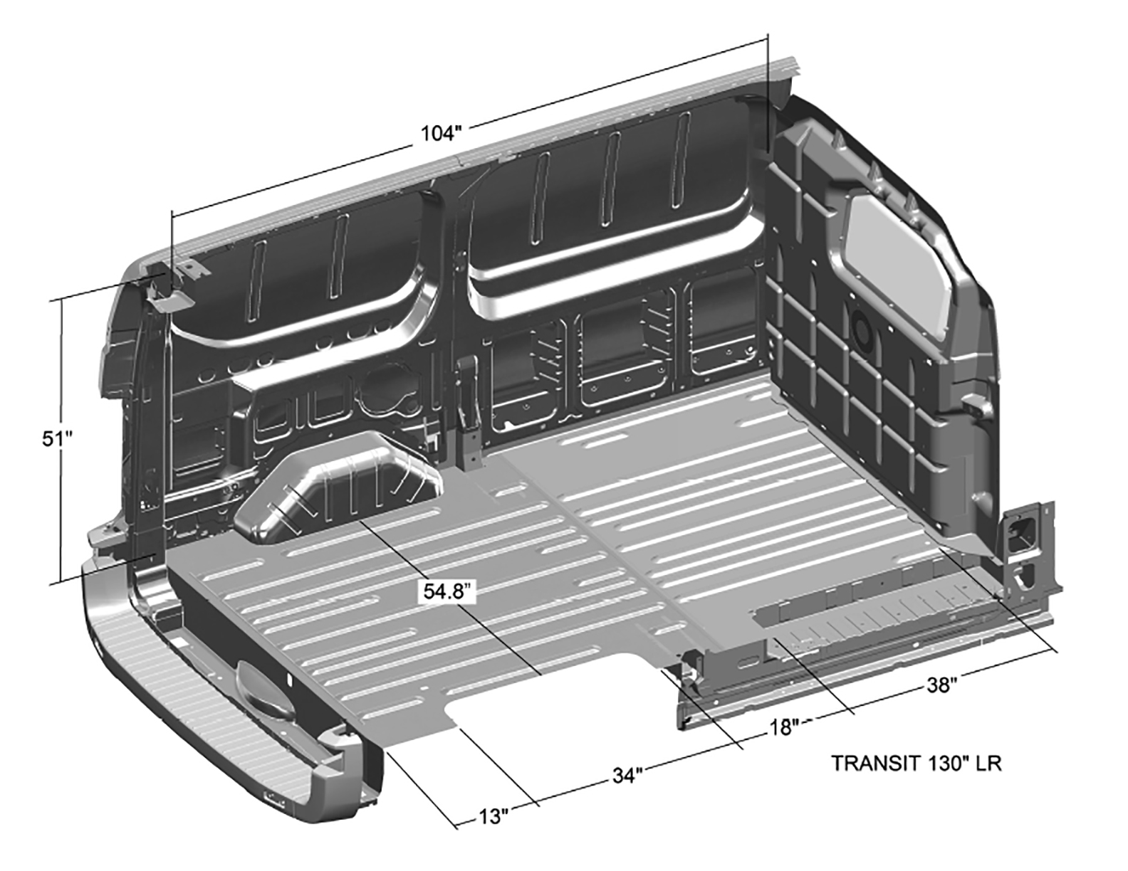 ford econoline interior dimensions