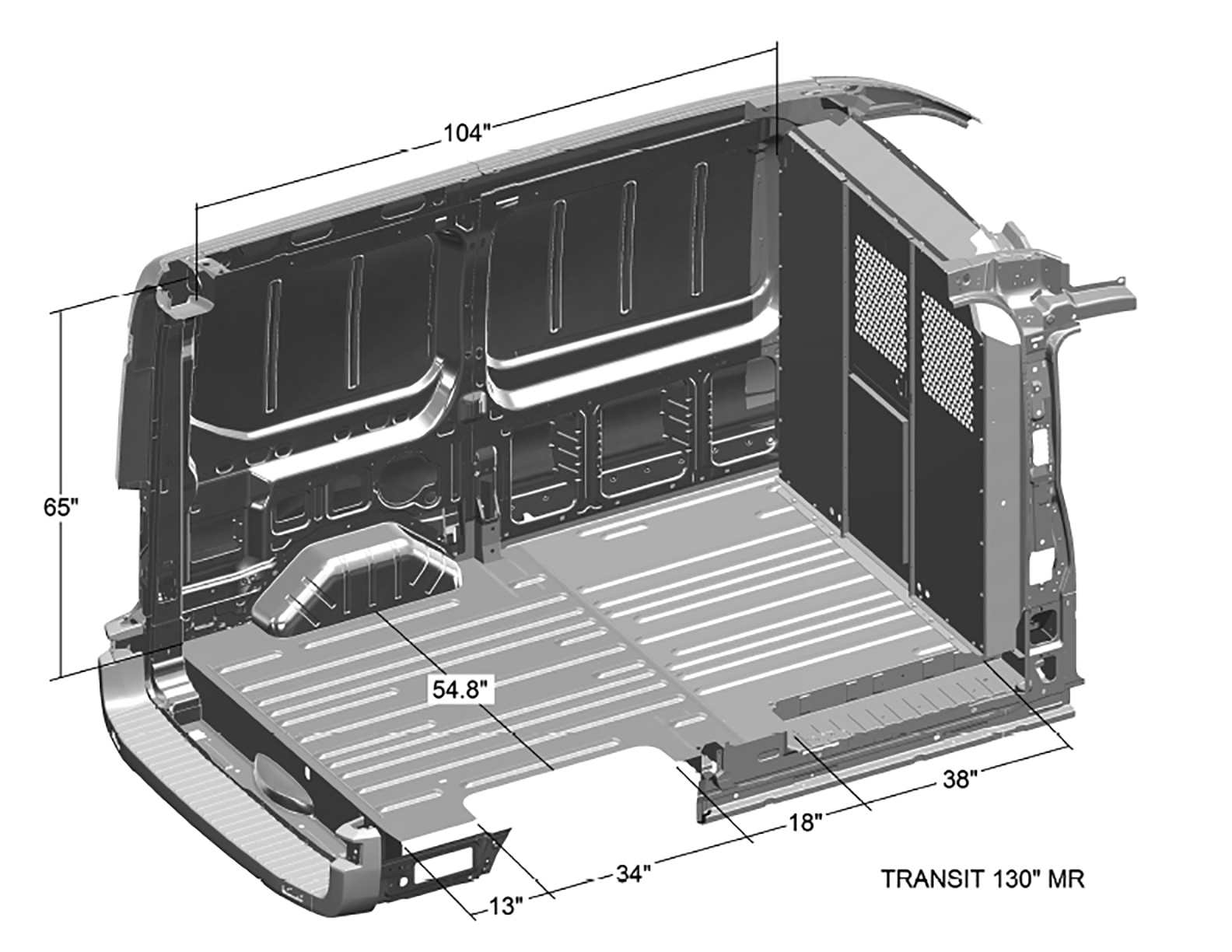 ford econoline interior dimensions