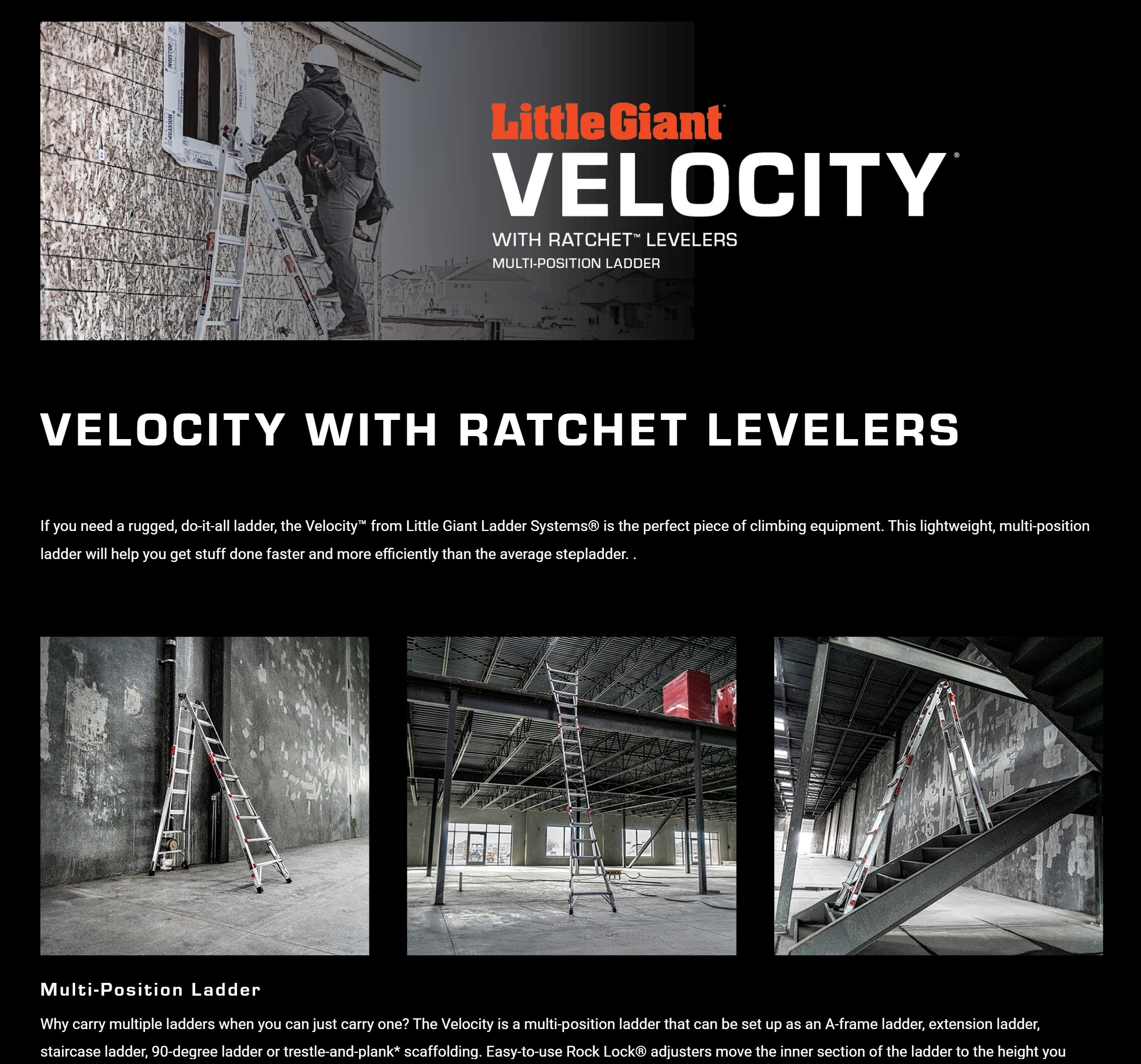 Articulating Ladder, Velocity