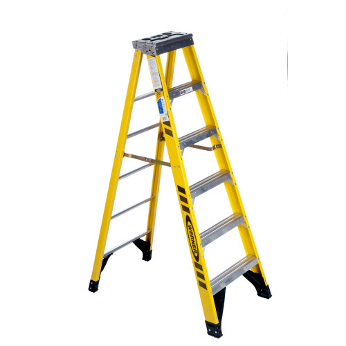 Werner 7306 | 6 Ft Fiberglass Stepladder / Type IAA 375 lb