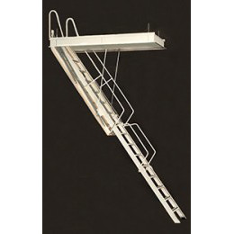 Rainbow G-Series Steel Attic Ladders - 8 Foot Heights - Industrial