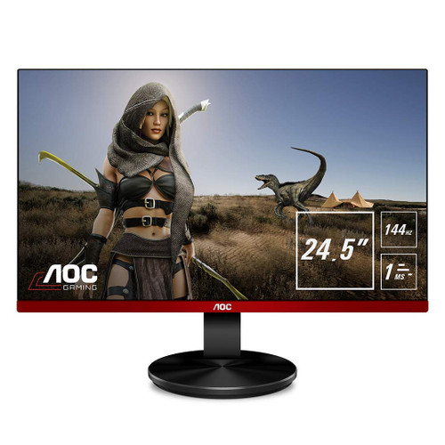 AOC FACTORY RECERTIFIED G2590FX 24.5IN 1920X1080-FHD 50M:1-CONTRAST 1MS-RESPONSE VGA/HDMI/DP GAMING LED DISPLAY W/ TILT-ADJUSTMENT BLACK/RED 90DAY AOC FACTORY RECERTIFIED G2590FX 24.5IN 1920X1080-FHD 50M:1-CONTRAST 1MS-RESPONSE VGA/HDMI/DP GAMING LED DISPLAY W/ TILT-ADJUSTMENT BLACK/RED 90DAY