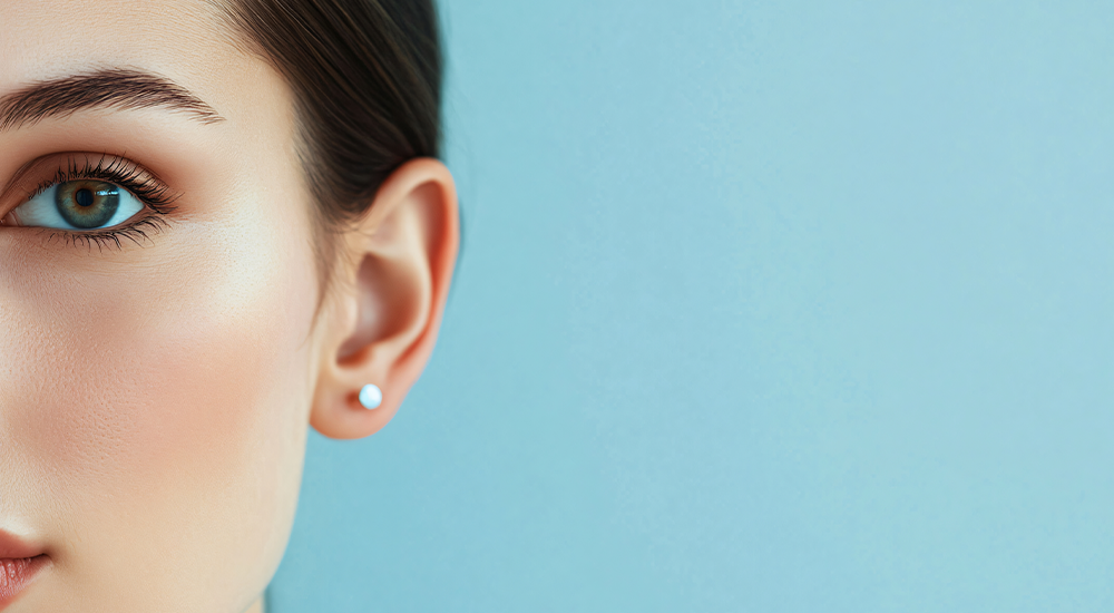 imagen perforación de lóbulo de la oreja