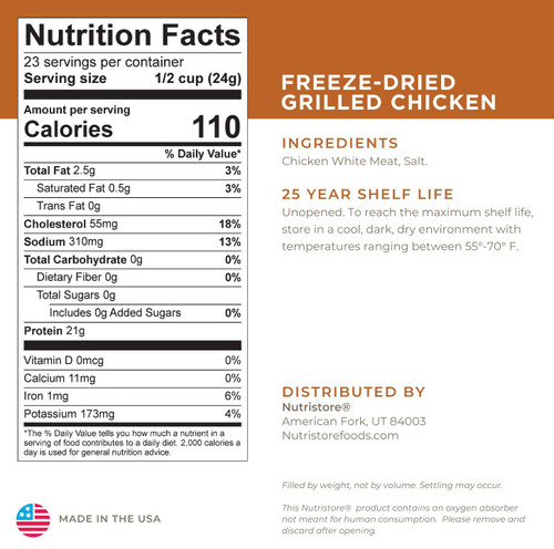 Freeze Dried Grilled Chicken