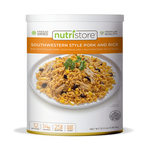 NS Freeze Dried Southwestern Style Pork & Rice  #10 Can