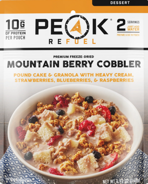 Peak Refuel Mountain Berry Cobbler Dessert