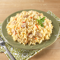 Rice and Chicken in a plate