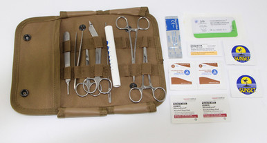 Basic Surgical & Suture Kit - Coyote Tan