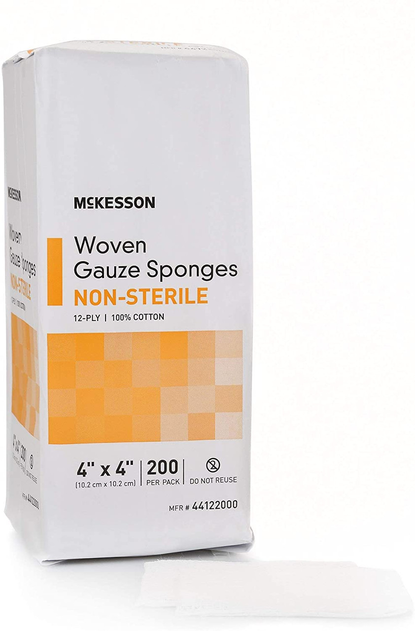 Bulk Sponge, 4 x 4, Non-Woven New Sponge, Nonsterile, 4-ply, 200