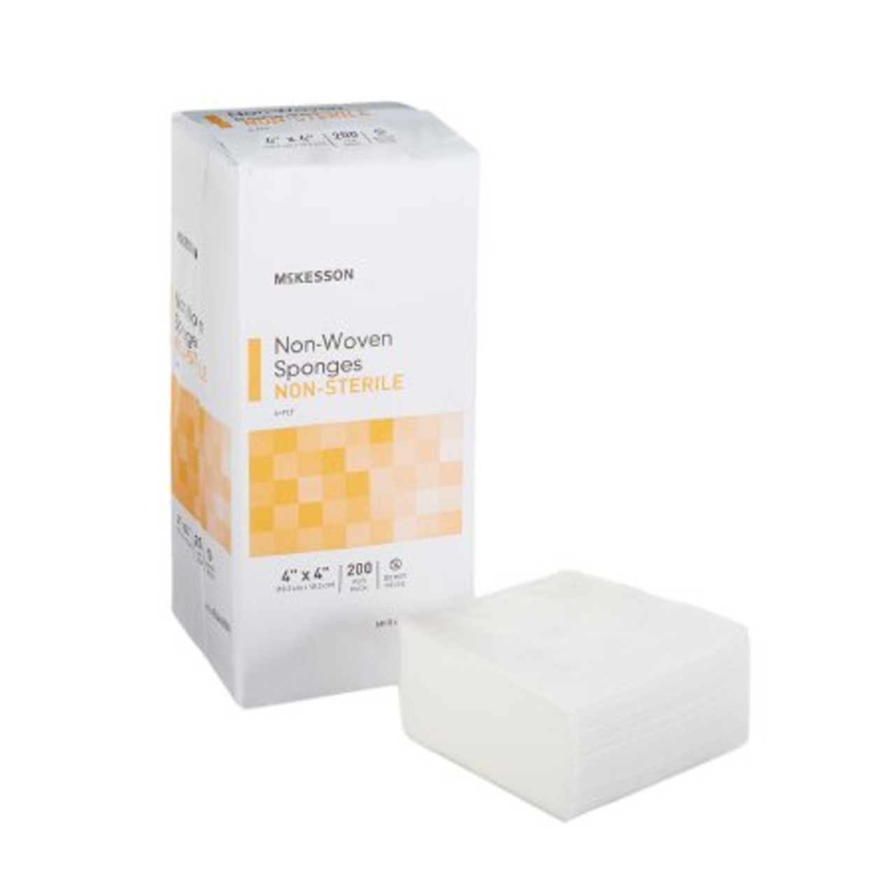 Nonwoven Sponge McKesson 4 X 4 Inch 200 per Pack NonSterile