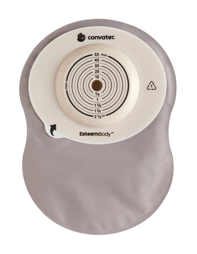 423690 Esteem Body Soft Convex One-Piece Colostomy Bag | The