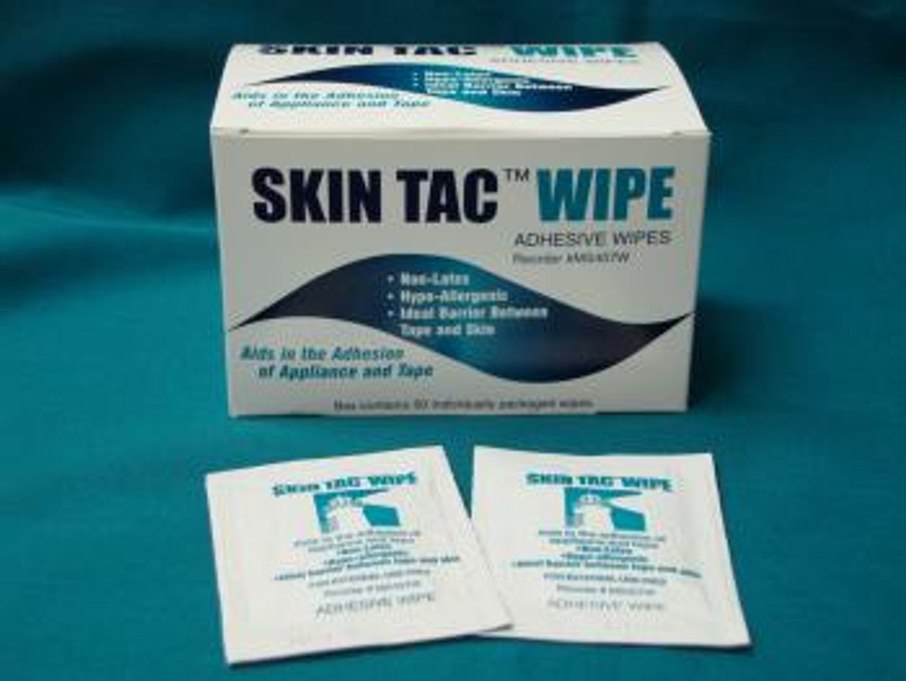 Skin Tac Adhesive Wipes (50 pcs) & TacAway remover wipes (50 pcs)