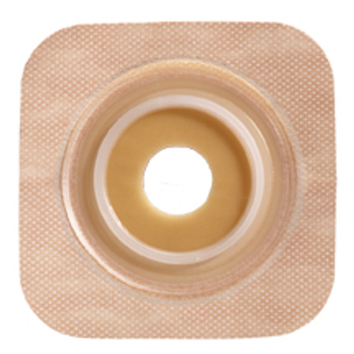 125271 SUR-FIT Natura Stomahesive Flexible Skin Barrier with Precut Openings with 45mm 1-3/4") Flange with Tan tape collar (overall dimensions 4" x 4")