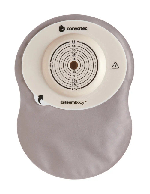 423678 Esteem Body Soft Convex One-Piece Colostomy Bag | The