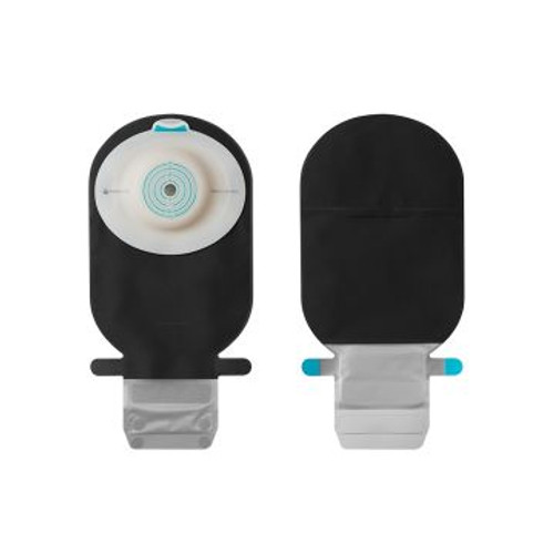 18776 SenSura Mio 1-Piece Flat, EasiClose WIDE Outlet Stoma Pouch, Maxi, Black with Window, with Filter, Cut-to-Fit, 3/8 - 1 3/4" (10-45mm) (10 per box)