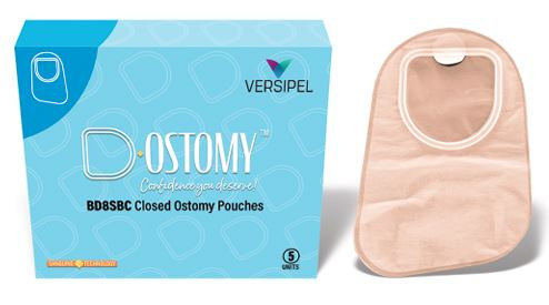 BD8SBC D-Colostomy Closed 2-Piece Pouch, (5 per box)