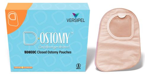 BD8EOC D-Colostomy Closed 2-Piece Pouch, (5 per box)