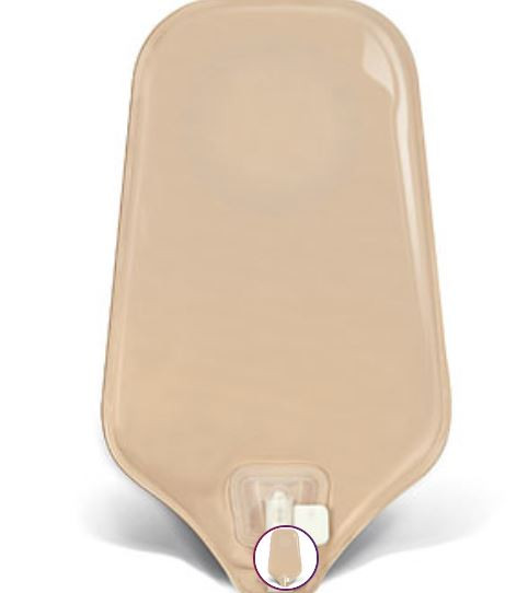 421631 ConvaTec Esteem™ + Urostomy Pouch, Cut-To-Fit, with Durahesive and Accuseal Tap Technology At 13 to 45mm Cutting Range, (10 per box)