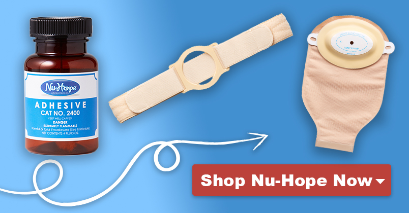 Ostomy Pouch Cloth Cover  Nu-Hope Laboratories Ostomy Products