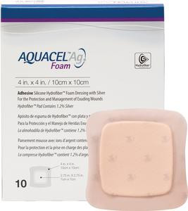 aquacel silver foam dressing AQUACEL Ag Foam Dressing 420627, 10/bx