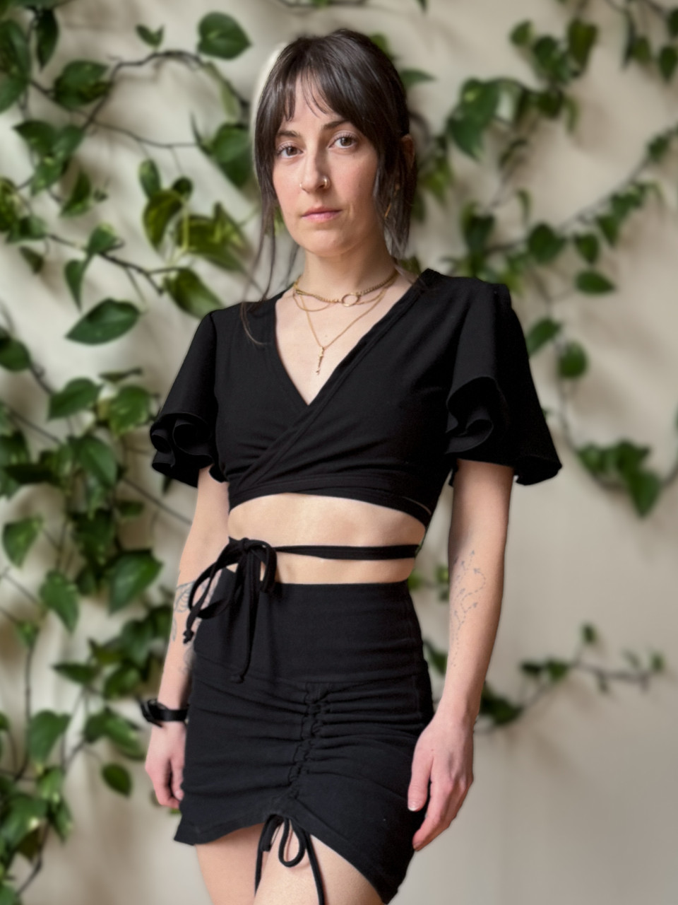 how to tie zara wrap top