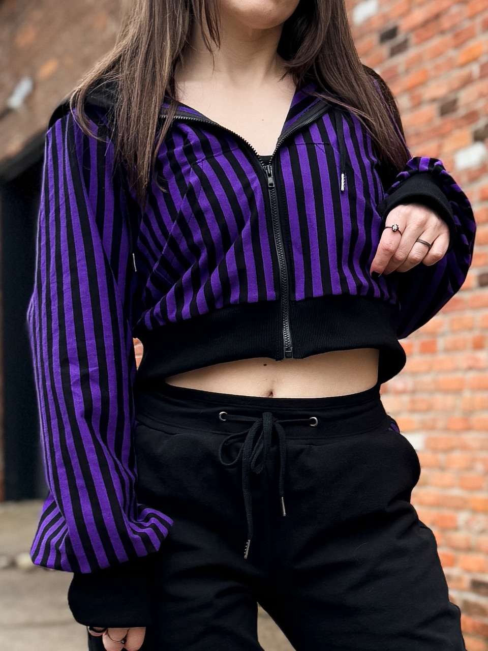 Tracksuit Crop Zip Up