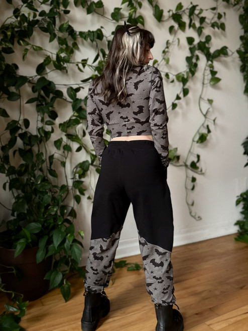 XL Bat Colorblock Joggers [READY TO SHIP]