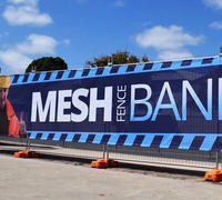 Double-Sided Mesh Fence Banners