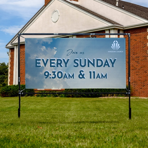 Outdoor In-Ground Banner Frame Kits