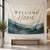 Custom Welcome Home Fabric Tapestry for Lobby and Entryway Wall Décor