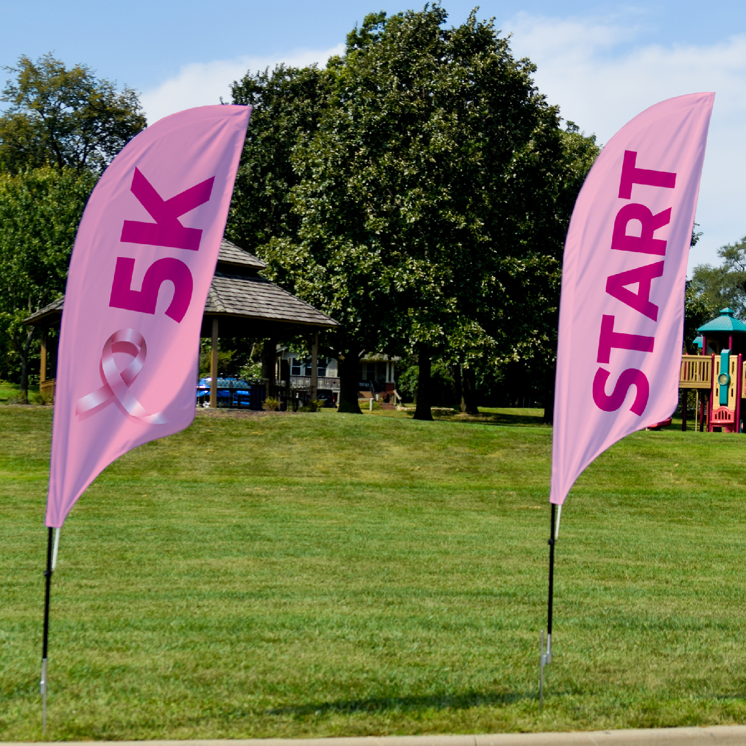 Feather flags for non-profits