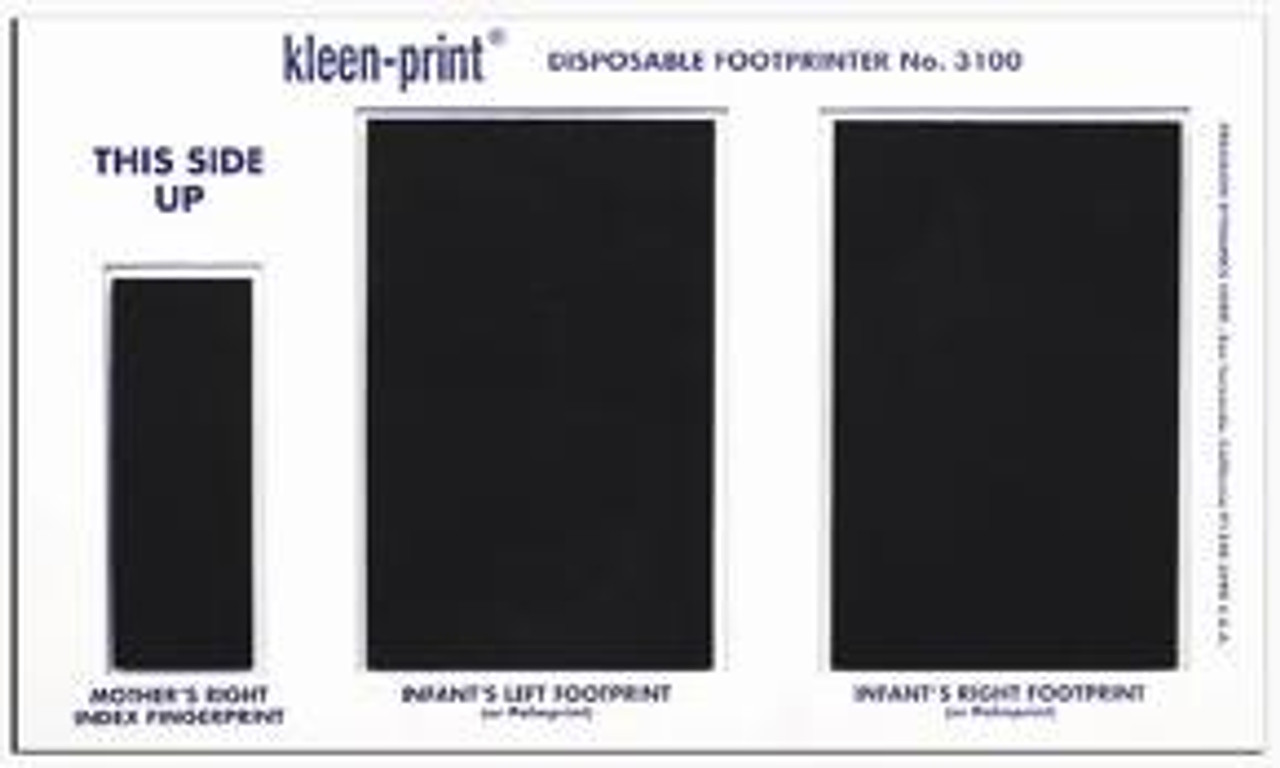 Kleen-Print® No-Mess Disposable Footprinter - In His Hands Birth Supply