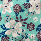 Flowers on Teal (discontinued)