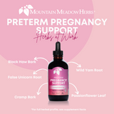 Preterm Pregnancy Support by Mountain Meadow Herbs, 2oz. (C & B Formula)