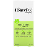 The Honey Pot Company, Boric Acid & Herbs, Suppositories + Applicator, 14 Ovules